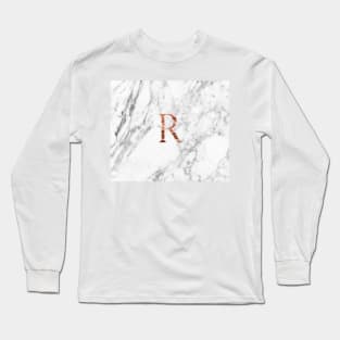 Monogram rose marble R Long Sleeve T-Shirt